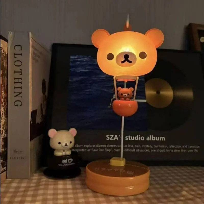 Rilakkuma Medieval Cute Bear Table Lamp Desk Lamp Sleep Night Lamp Creative Ornament Forest Desktop Bedroom Decor For Adult view 6
