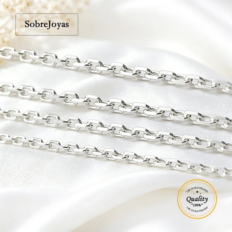 DC Cable Chain Unfinished 1/1.2/1.3mm Bulk Options DIY Jewelry Findings for Wholesale 925 Sterling Silver Chain