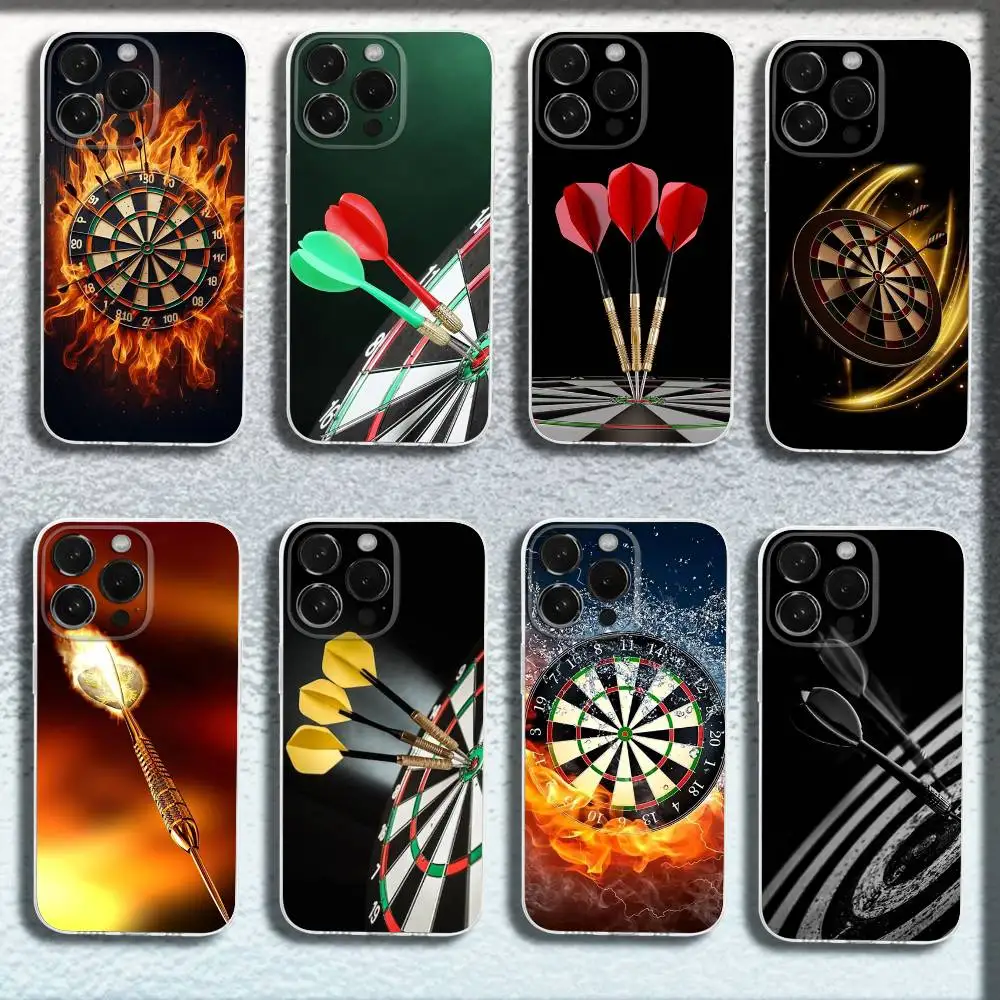 

Darts Phone Case For iPhone 17,16,15,14,13,12,11,Pro,Max,Plus,E,SE4,Air,Mini Transparent Cover