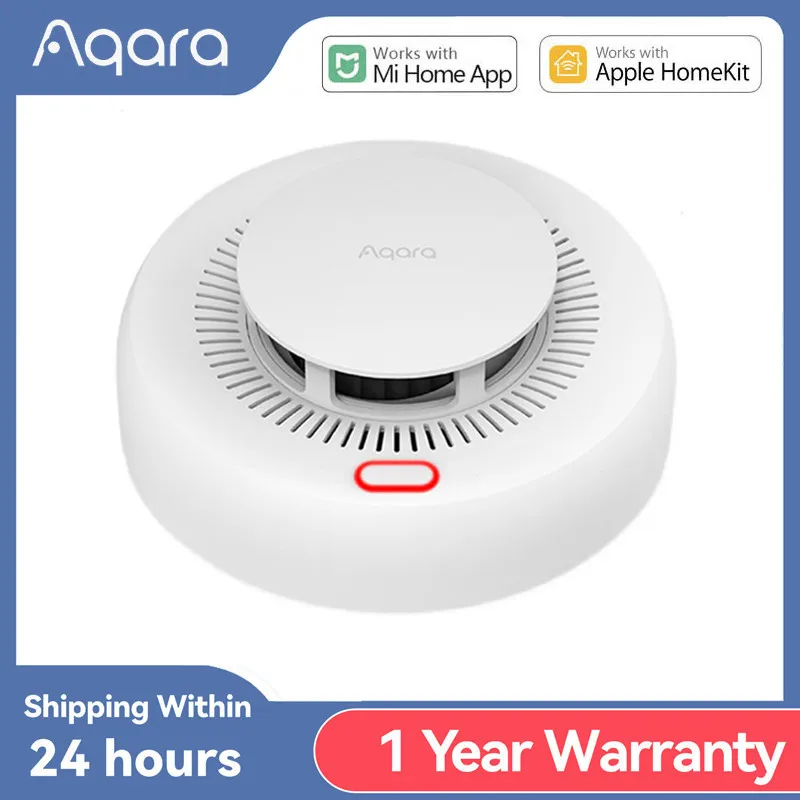 Aqara Fire Smoke Alarm Detector Zigbee 3.0 Wireless Smart Home Kitchen Smoking Sensor Work with Homekit & Mijia App Sensor фильтр для увлажнителя воздуха xiaomi mijia pure smart humidifier pro cjsjsq02lx lx