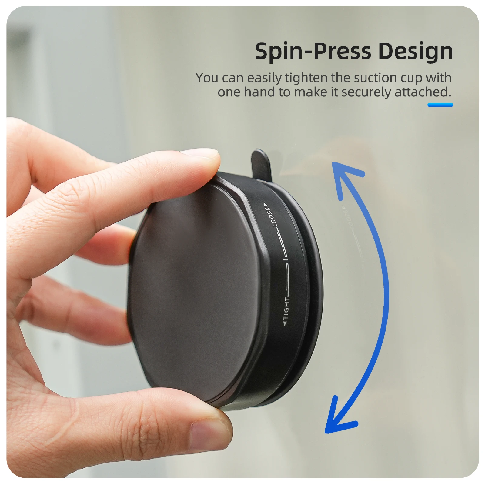Sunnylife Podstawa Montażowa z Przyssawką do Osmo Pocket 4 3, Obrotowa, Stabilny Uchwyt Samochodowy, Akcesoria do Kamer Sportowych/Insta360/GO Ultra — zdjęcie produktu 3