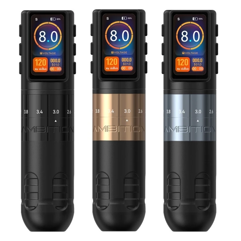 

Paco Coreless Motor 2.2-4.2mm Adjustable Stroke Professional Wireless Rotary Tattoo Machine Pen for Artists Body Art