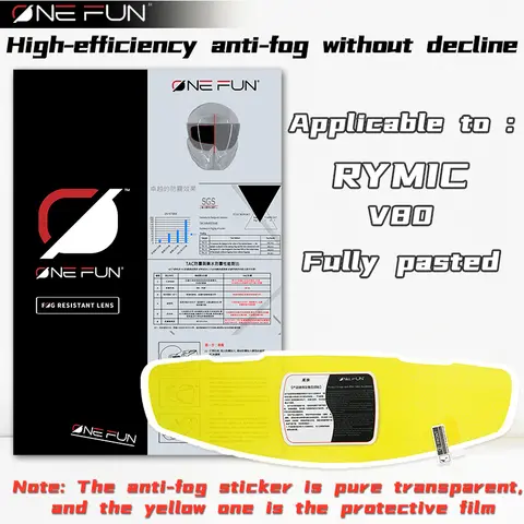 For RYMIC  Anti-fog ilm  Pinlock RYMIC Helmet Motorcycle Helmet FDurable Nano Anti-fog ilm
