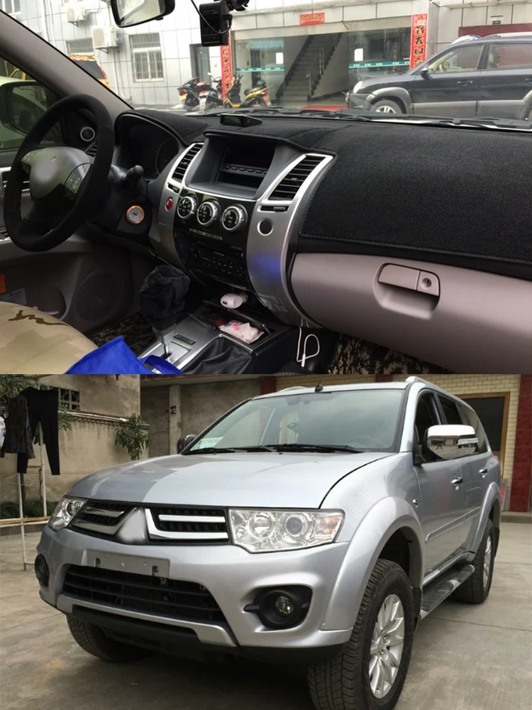 

For 2008-2014 Mitsubishi Pajero Sport II Dashmat Dash Mat Dashboard Cover Instrument Panel Sunscreen Pad Ornaments