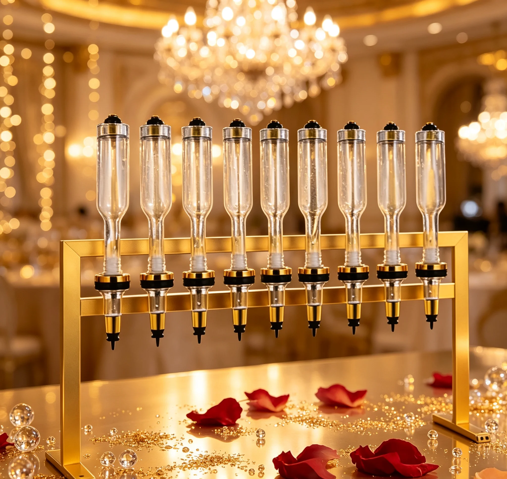 Gold 8 Bottle Perfume Dispense - Perfume Fragrance Holder recension och pris