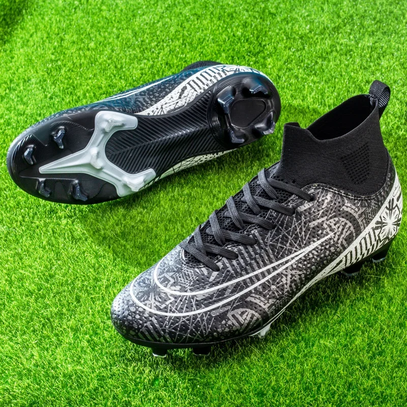 Fg/tf Männer Fußballfeld Stiefel lange Spike Original schnelle Gesellschaft Training Fußballs chuhe Gras Indoor Stollen Sneaker Fußballs chuhe