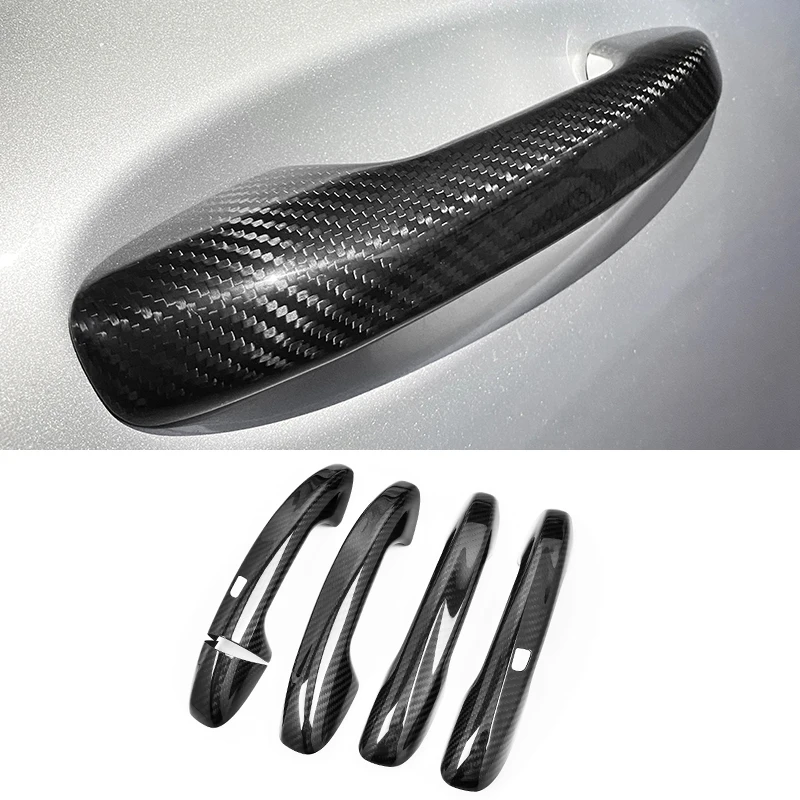 Embellecedor Interior de fibra de carbono para coche, cubierta de espejo, cambio de marchas, salida de ventilación, embellecedor, para Benz A, B, CLA, clase W177, W247, C118, 2019, 2020