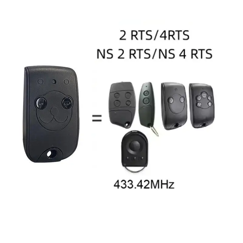 1 Stück 433,42 MHz Garagentor-Fernbedienung für NS 2 RTS / NS 4 RTS / NS2RTS / NS4RTS / 2RTS / 4RTS / RTS