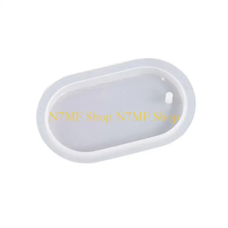 

N7MF DIY Crystal Drop Sweater Sweater Collece Pendate Oval Fan-Clound Listing Silenting Silicone Lornament Press