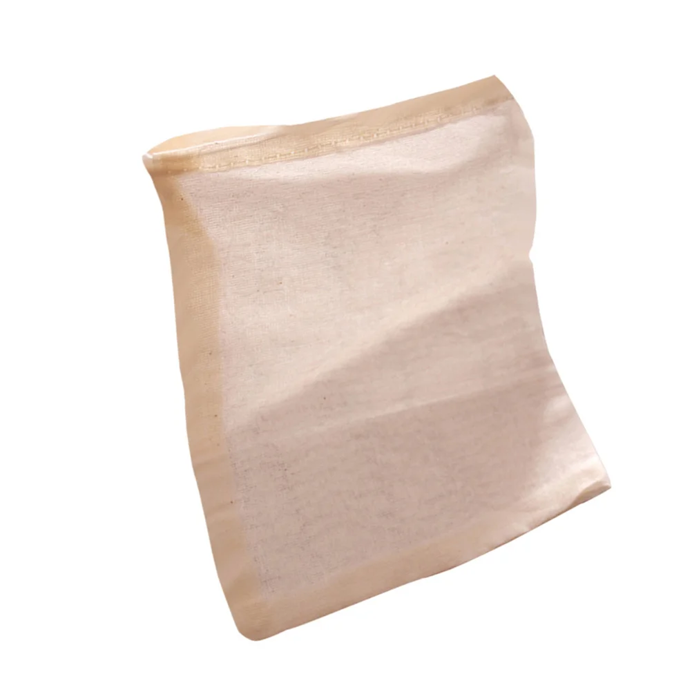 

Drawstring Soup Bag Cotton Filter Paper Seasoning Wine Strainer Tea Multiple Use