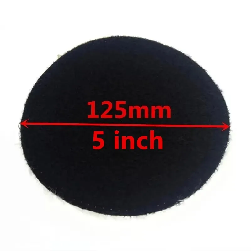 10PCS 5 Inch Wool Polishing Balls Buffing Pads Hook & Loop Car Polisher Pad for Auto Furniture Glass Stone Waxing Polishing