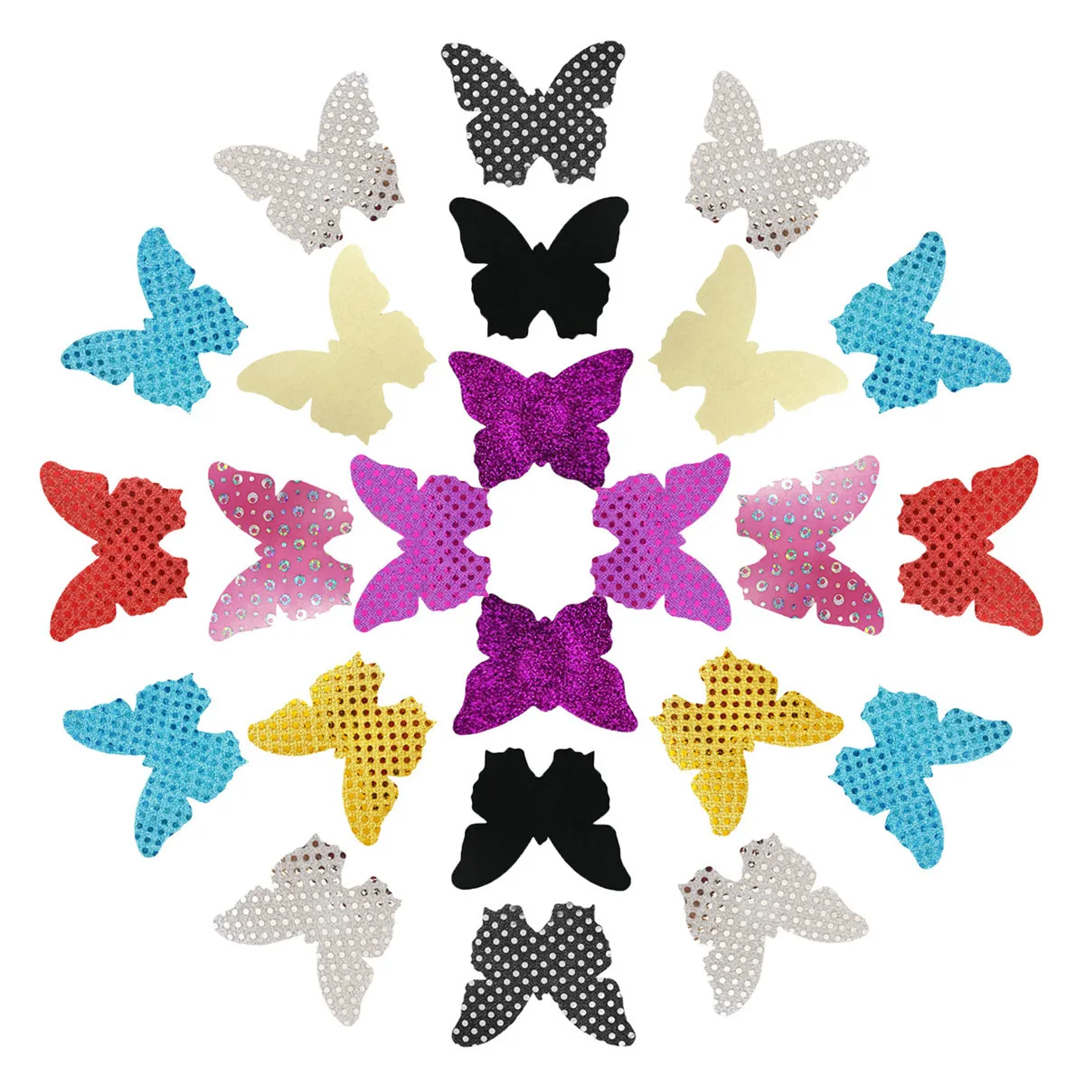 100pair Butterfly Nipple Covers Adhesive Pads Body Breasts Stickers Milk Paste Anti Emptied Chest Invisible Intimates Bra