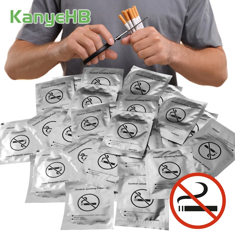 100pcs=20bag Smoking Cessation Patch Quit Smoking Plaster Herbal Smoke Control Stickers Assisted Smoking Cessation Products A447