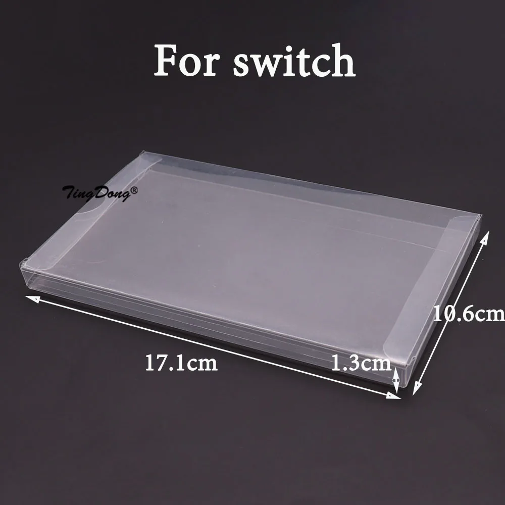 2pcs Clear Transparent Game Cartridge Box Case CIB Games Plastic PET Protector for PS5 N64 NES SNES for GB GBA GBC NGPC Switch
