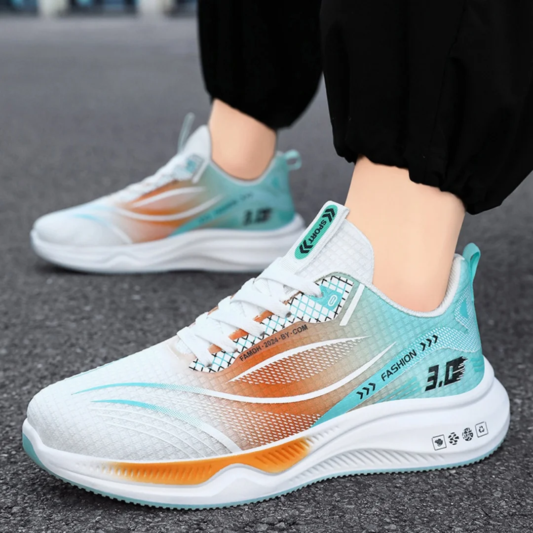 Sports shoes men fall new men's shoes color matching fashion single shoes lightweight breathable running shoes