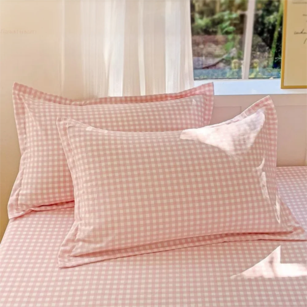 

1 PCS Ins 48x74cm Pillowcase Washed Cotton Colorful Stripe Bedding Pillow Cover Breathable Pillow Case Home Textile