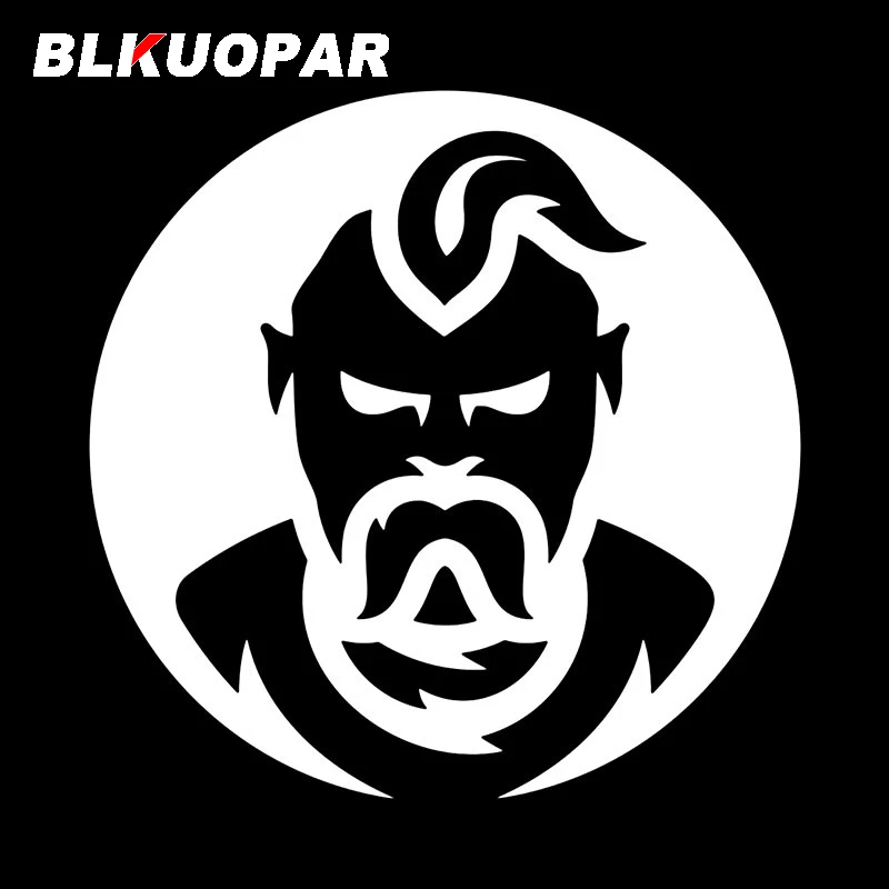 BLKUOPAR Ukrainian Cossack Silhouette Car Sticker Sunscreen Creative Original Graphics Personality Scratch-Proof Car Accessories