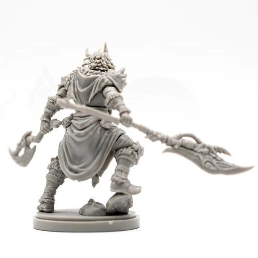 38mm Beauty Soldier Orc Heavy Armored Warrior 3D Printed Resin Model for Model Painting Enthusiast