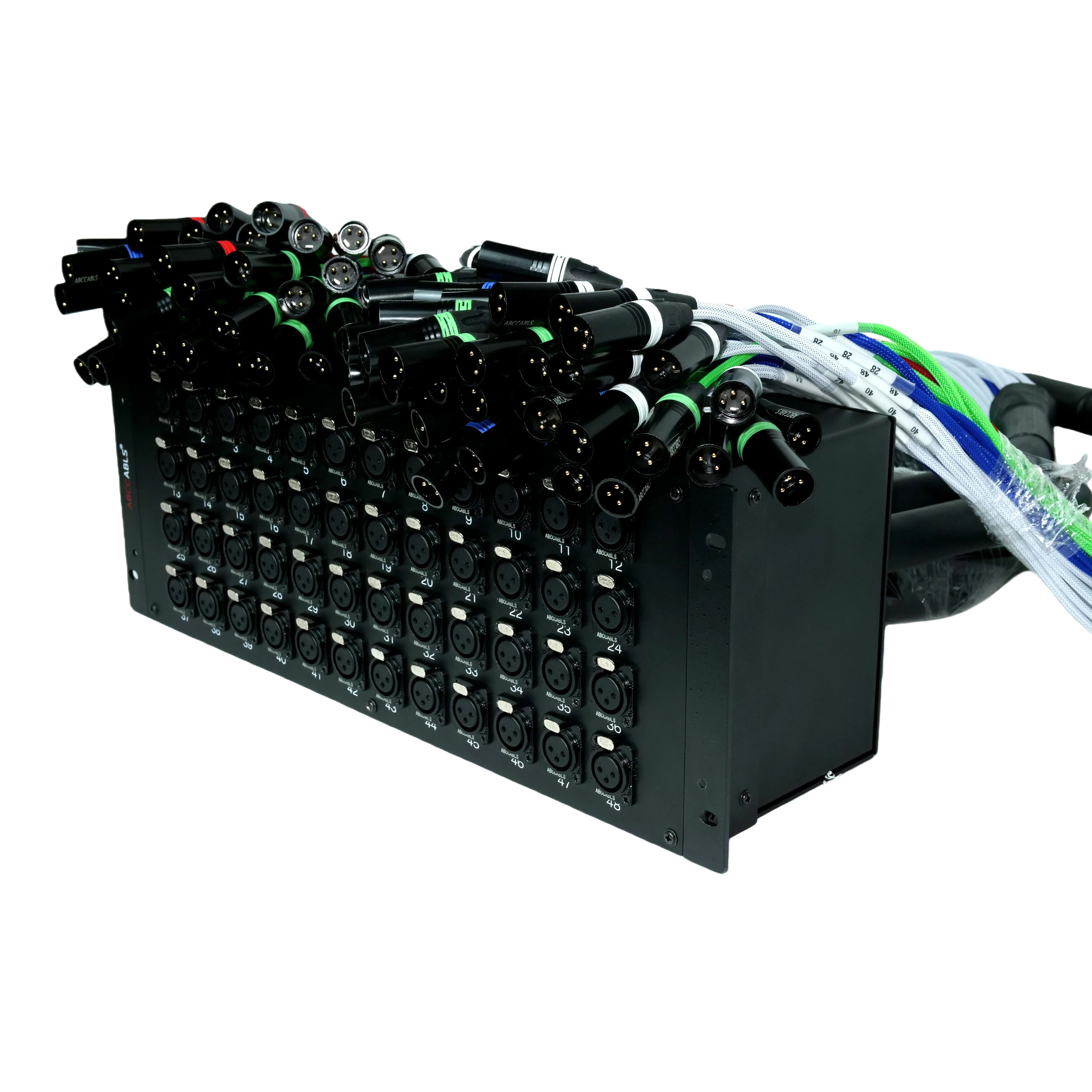 2026/48Channel XLR Audio Snake Cable 2 Output Multichannel Cable on the Back 48 Input on the Front