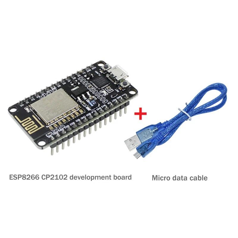 

ESP8266 CP2102 плата с одним чипом + USB-кабель ESP-12E MCU ESP8266 Nodecu Lua V3 Интернет вещей WIFI макетная плата