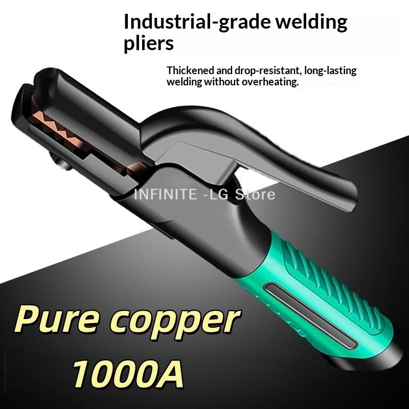 1Set Heavy Duty Electrode Holder 600/800/1000A Electrode Holder European Welding Electrode Holding Pliers For 2.5-5.0mm Diameter