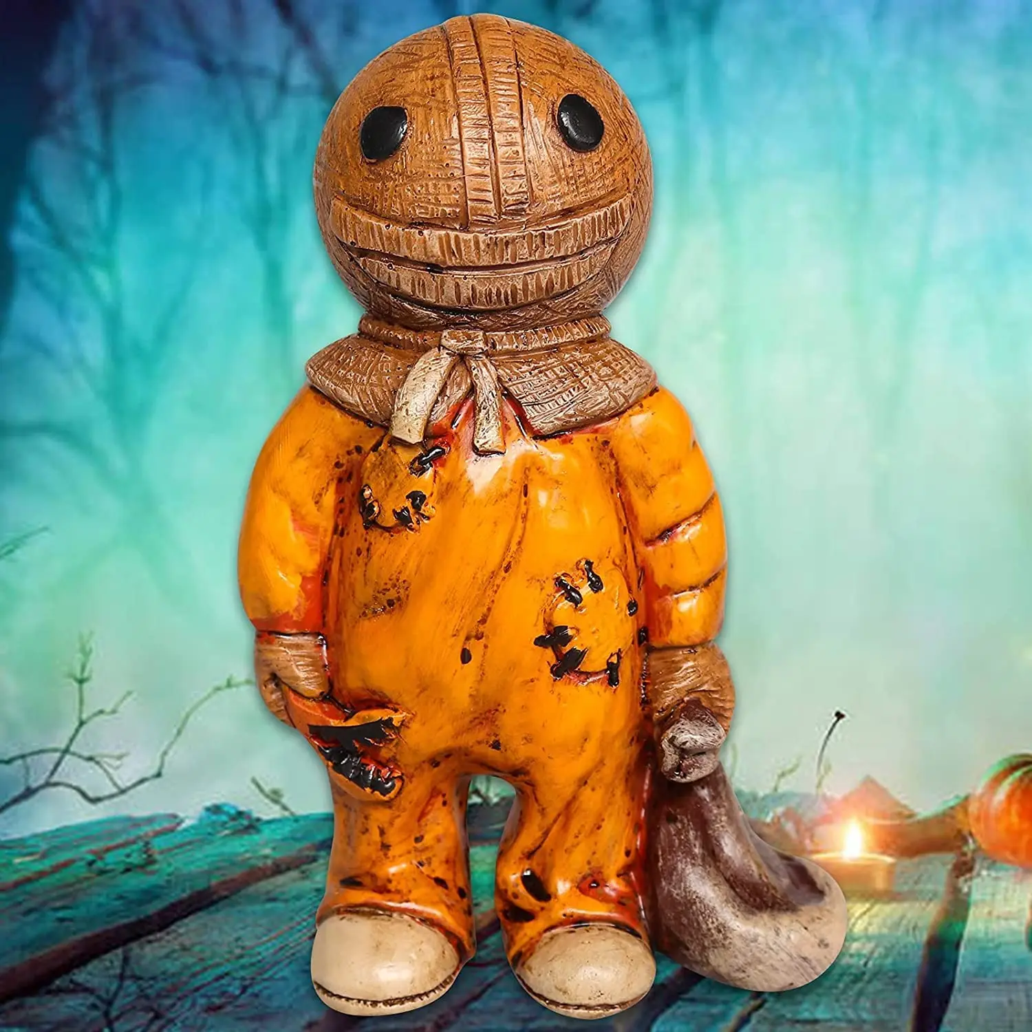 映画をテーマにした庭gnkillセット,バットマンまたはハロウィーンの樹脂フィギュア,屋外装飾,5年生