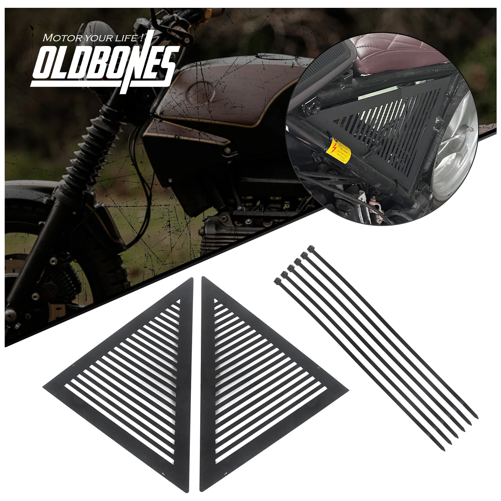 Cafe Racer K Serie For BMW K100 K100RS K75 K75RS Side Panel Side Cowl Fairing Motorcycle Frame Guard Protector Airbox Covers