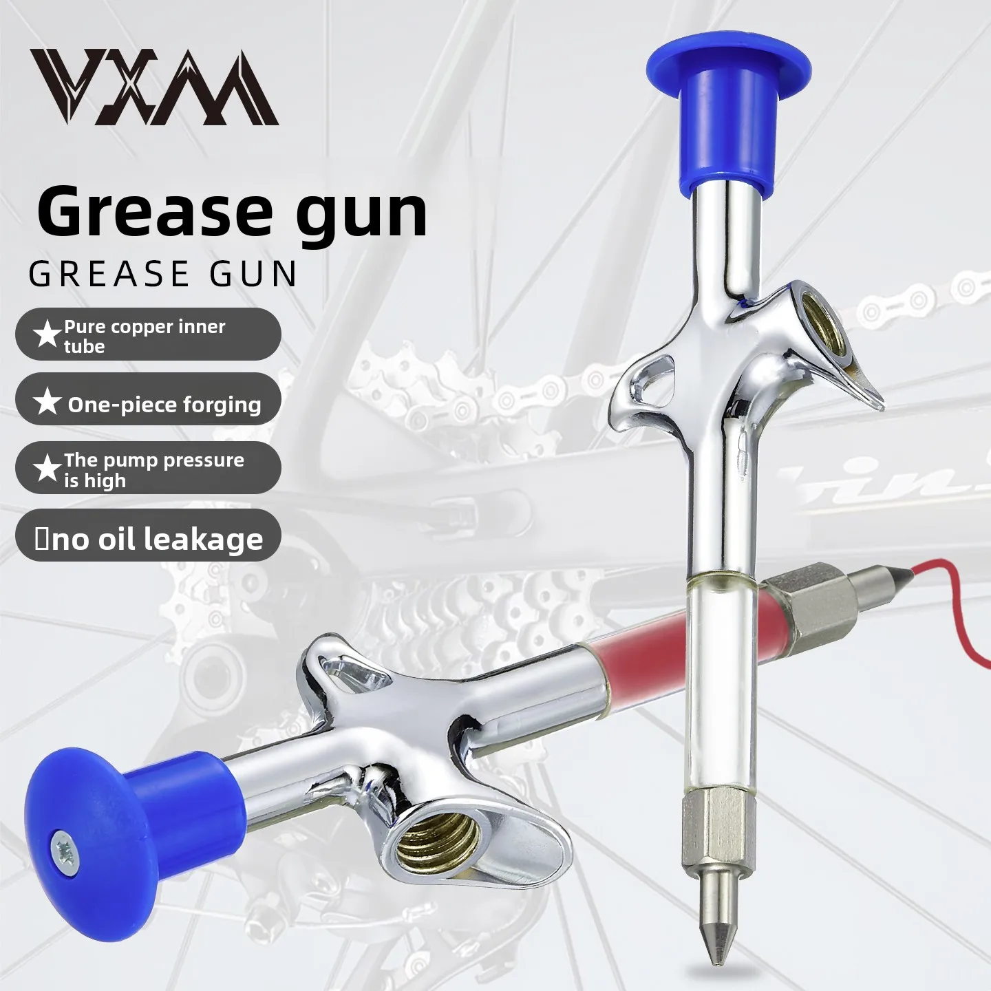 Mountain bike bicycle grease gun lubricant injection gun dynamic bearing axle flower drum maintenance grease gun Oil Bleed Tool