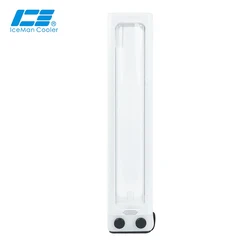 IceManCooler White DX5 360 ARGB Tube Reservoir Support Install D5 Pump,Water Tank With Bracket ,+5V 3PIN AURA Motherboad