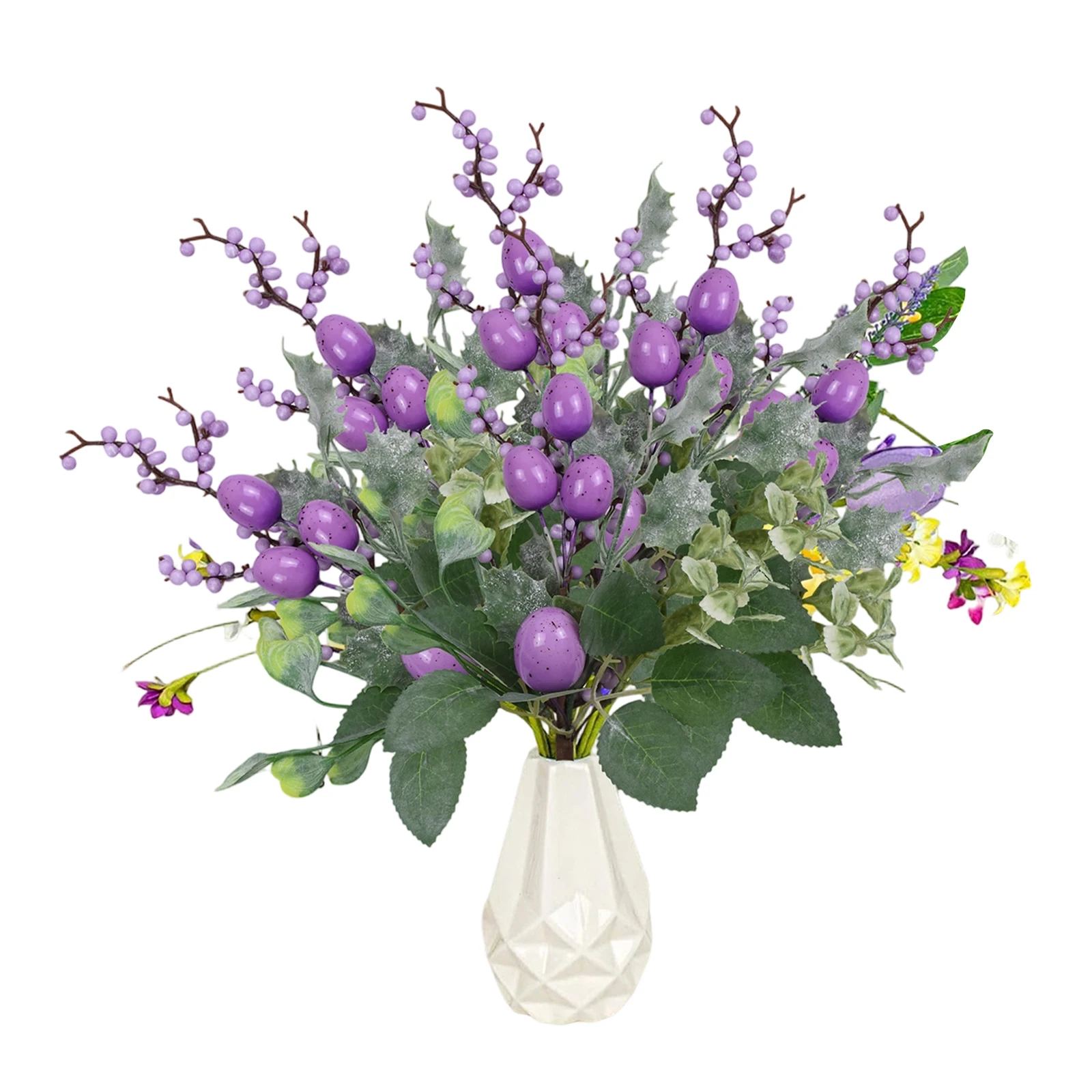 Easter Egg Picks Berry Stems Spring Tree Vase Fillers Party Favors Easter Branches Decorative