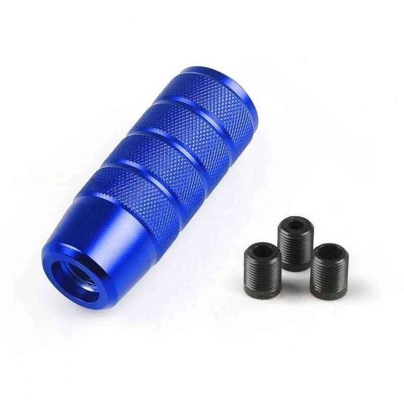 9,5 cm Universal rutschfeste Schaltgetriebe aus Aluminiumlegierung, gerändelter Schalthebelknopf, gebrannter blauer Schaltknauf – Detail 4