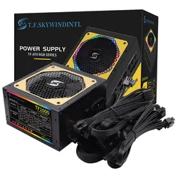 T.F.SKYWINDINTL 1000W Rgb ATX 1000 WATT PC Power Supply PC Modular Psu Switching Gaming Mining Power Supplies Computer Source