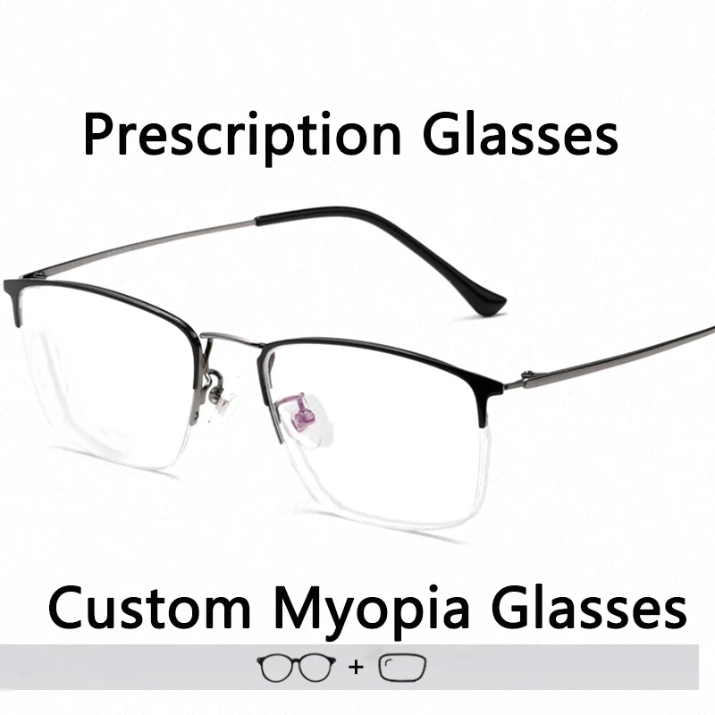 

Fashion Myopia Glasses Photochromic Prescription Glasses Titanium Eyeglasses Progressive Multifocal Anti Blue Reading Glasses