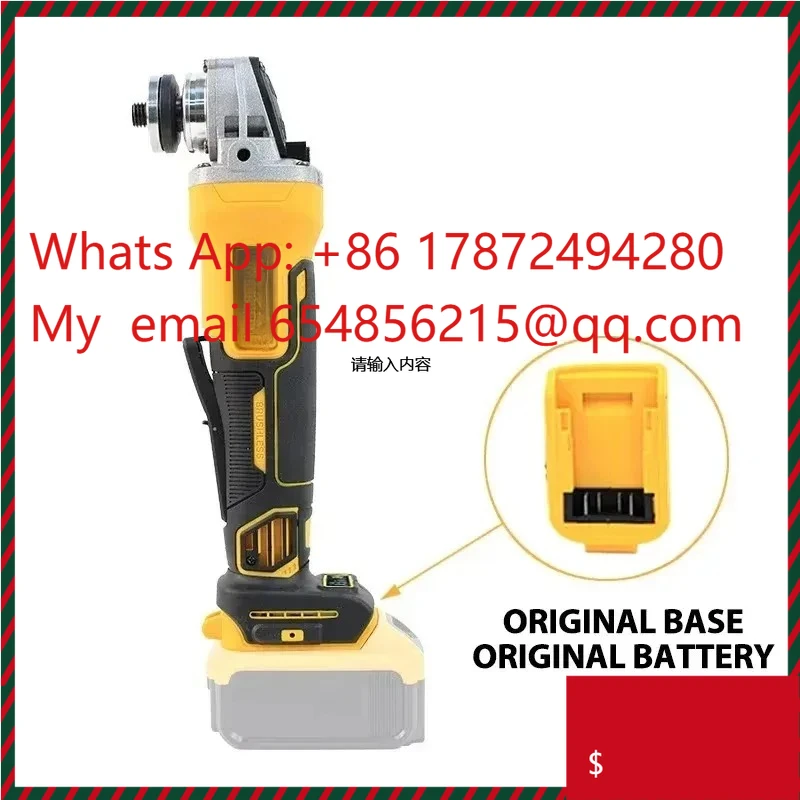 High Power Lithium Angle Grinder Multifunctional Polishing Machine Industrial Cutting Machine Side Push Switch