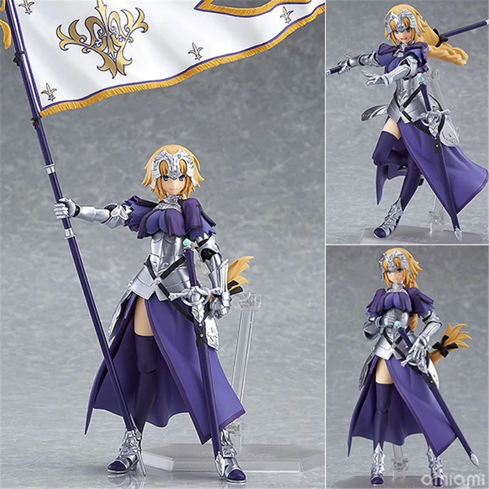 Cute Anime Ruler/Jeanne d'Arc Figma 366 PVC Action Figures Statue Collection Model Kids Toys Doll Gifts