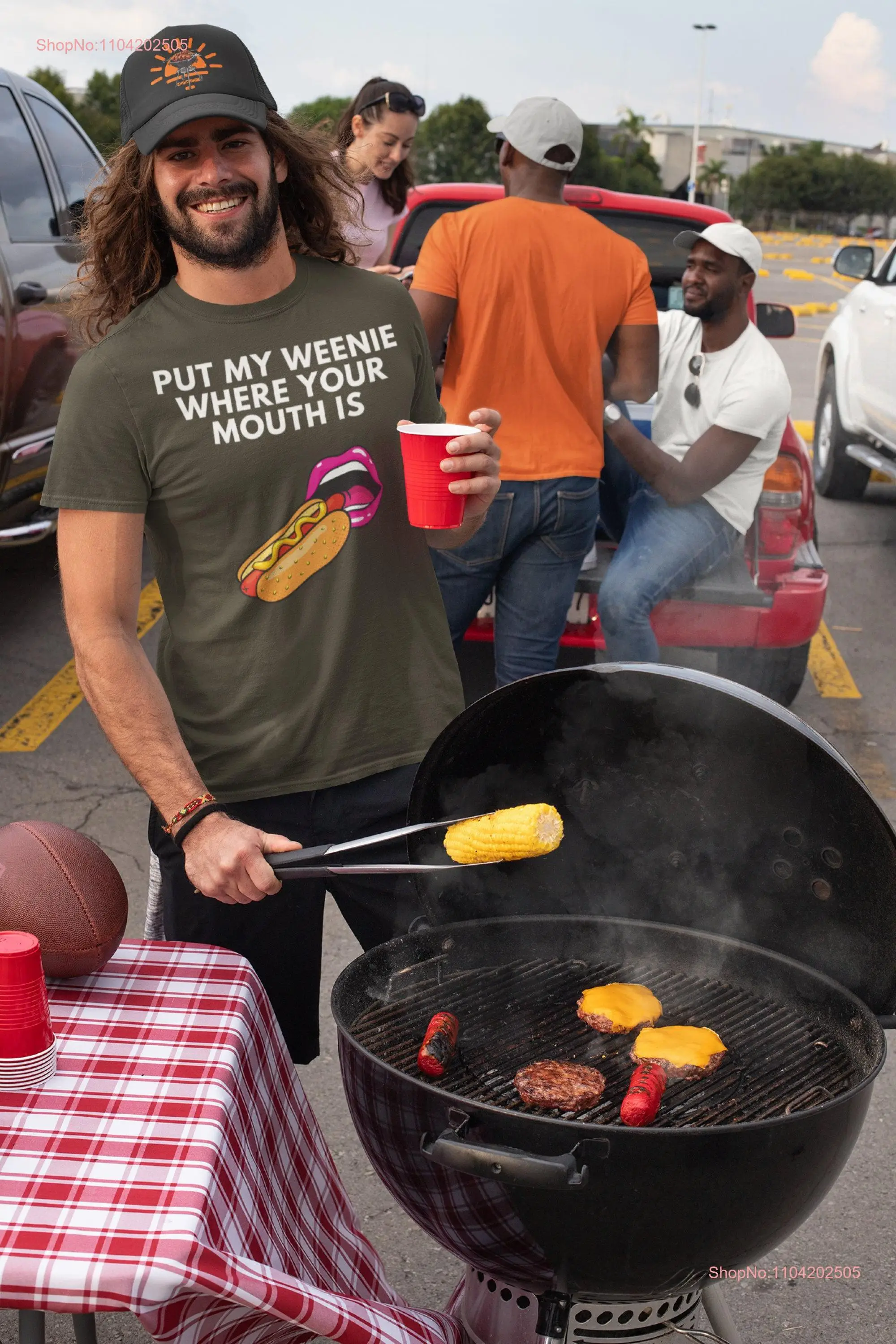 Funny BBQ T Shirt Hot dog Sausage Dad Joke Grill s for Tailgate Barbecue Meat Smoker long or short sleeves