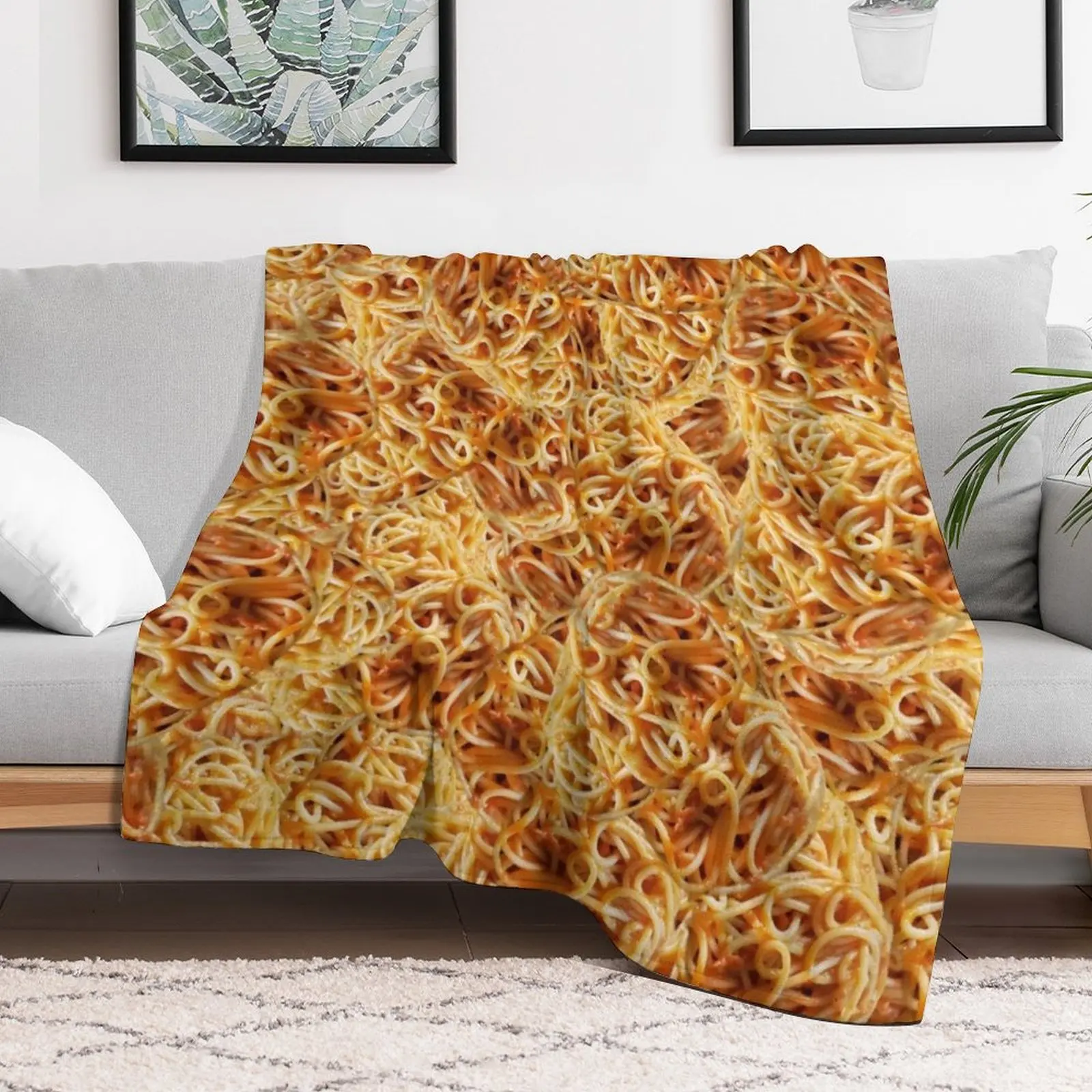 Spaghetti Spaghet Pasta Red Sauce Gravy Italian Italia Nona Throw Blanket Moving warm winter Thermals For Travel Blankets