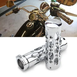 25MM Univers Motorcycle Hole Hollow Shape 1 Inch Hand Grips Compatible with Nomad Drifter Vulcan 1600 2000 Harley Davidson FXDL