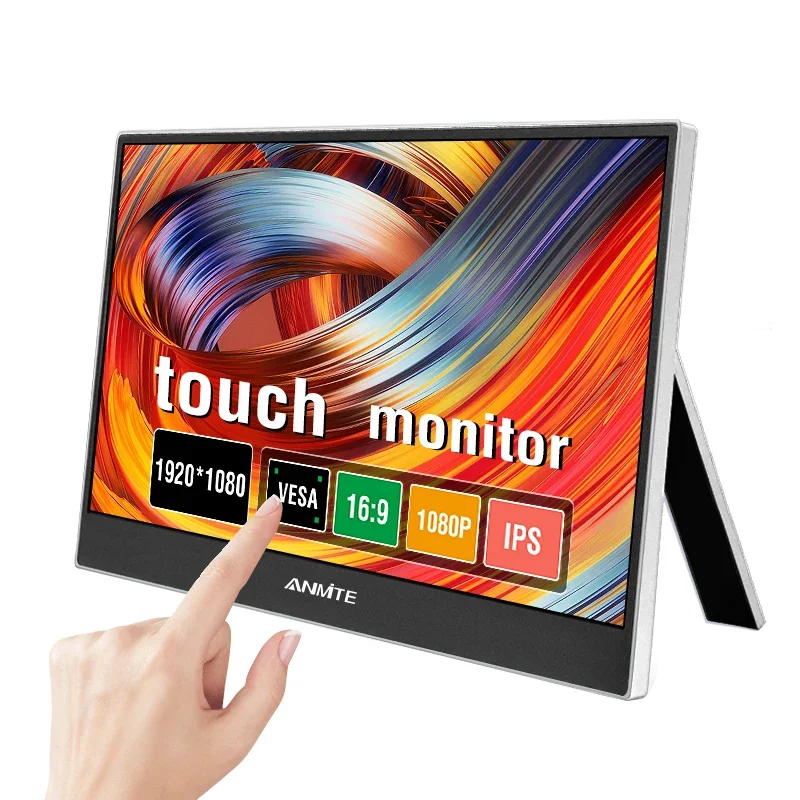 Anmite 11.6 Inch IPS Portable Touch Monitor Non-touch Optional 1080P Computer Expand Display For XBox PS4/5 Switch Loptop