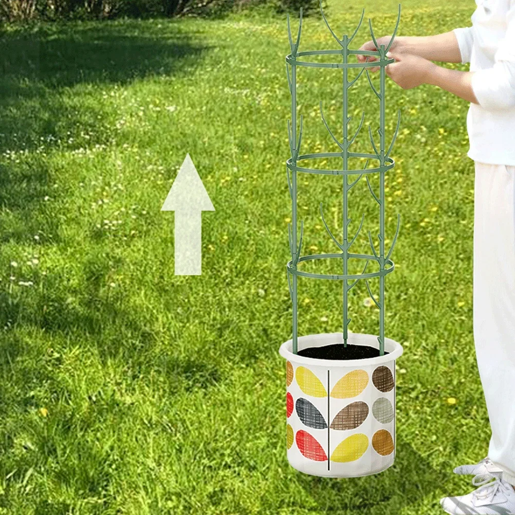 

Indoor Outdoor Plant Support Stakes 5 Pack Stackable For Monstera Pothos Philodendron Adjustable Height Plastic