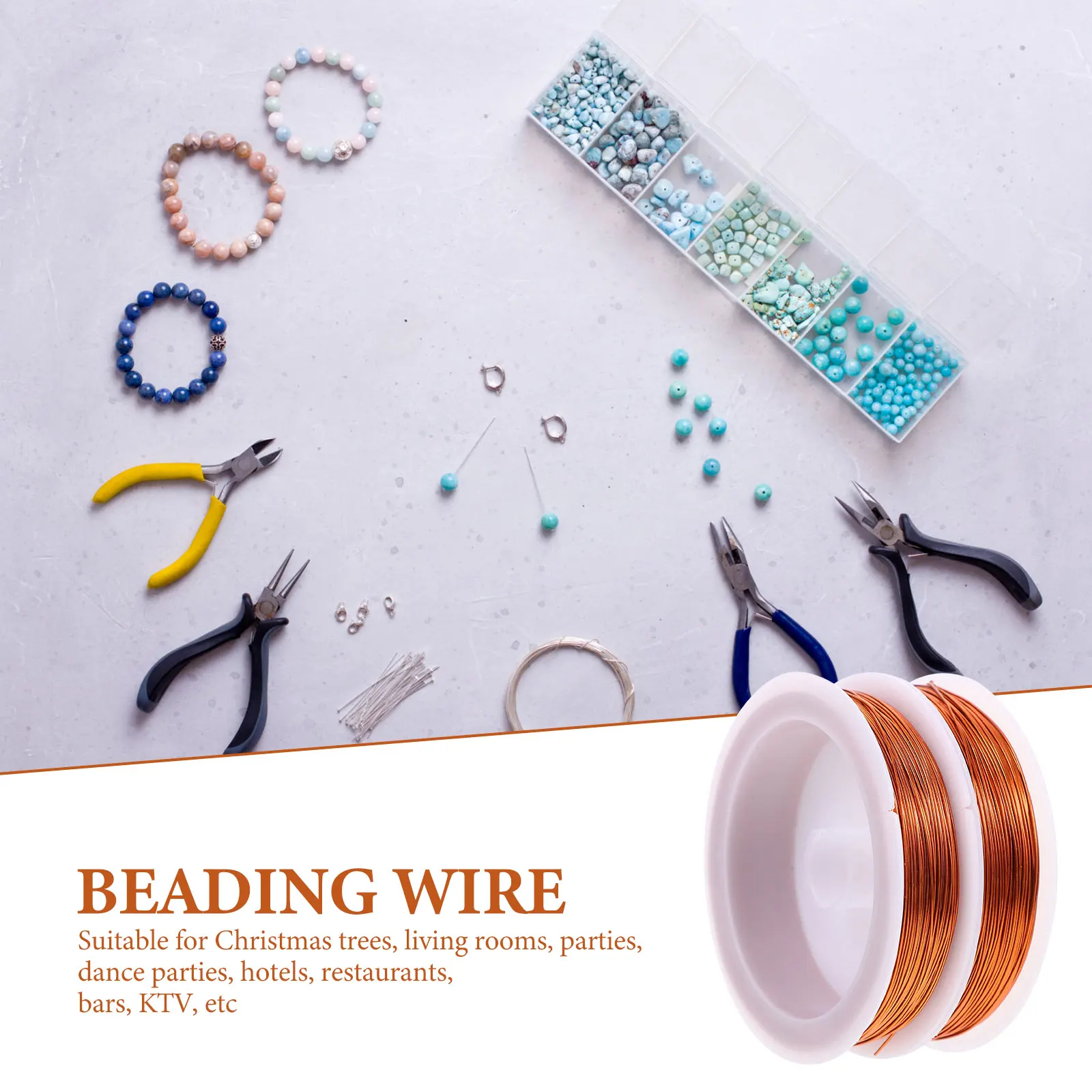

2 Rolls Crafting Supplies The Wire Colored Crafts Galvanized Iron Enameled Flower