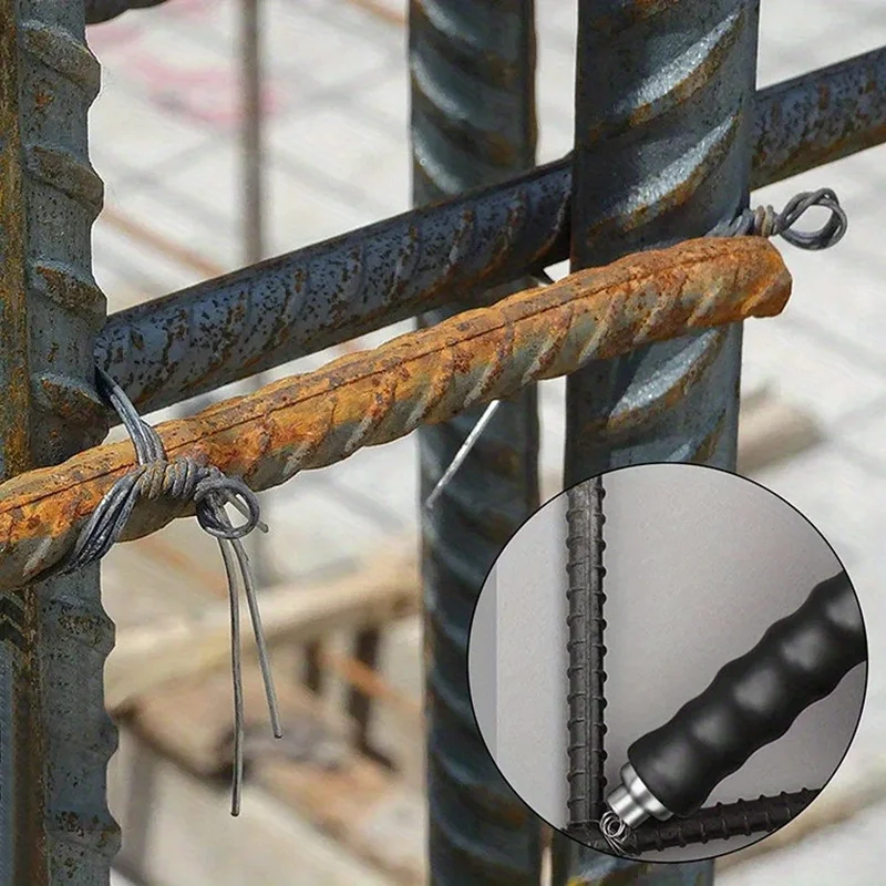 1pc Semi-automatic Rebar Hook, Straight Pull Tie Hook, Wire Binding Tool, Rebar Tie Wire Hook