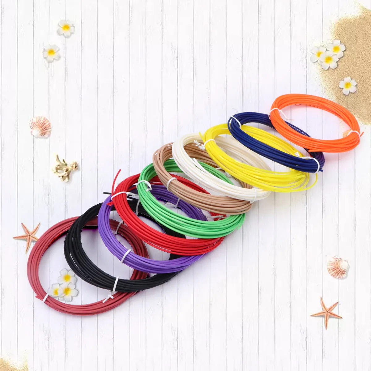 

Pla 3D Printing Filament 18 Random Colors 175Mm Diameter Eco Friendly Biodegradable Universal Compatible for 3D Pens Printer