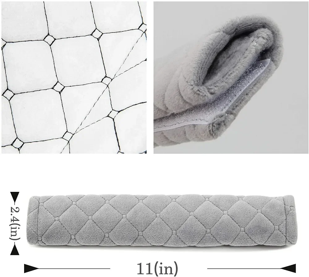 Housse universelle de ceinture de sécurité de voiture, housse de ceinture de sécurité de voiture en peluche réglable, épaulière pour enfants et adultes, accessoires d'intérieur de voiture