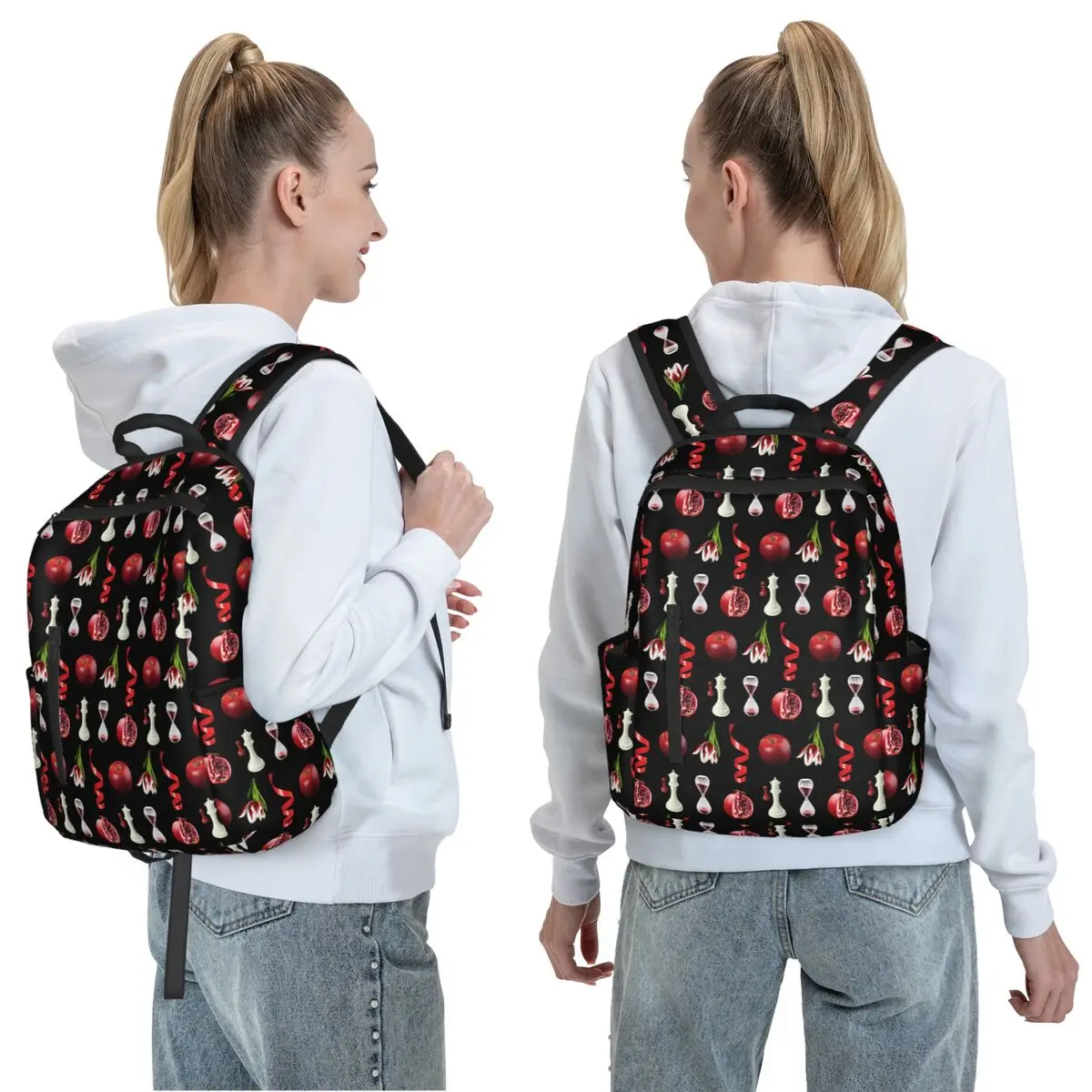 Twilight Book Cover Inspired Artistic Photos Backpack Daypack Large Capacity Kids BookBag School Bag Shoulder Bags for Men Women