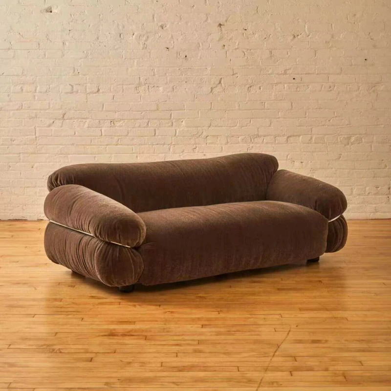 

Modern Modular Velvet Combo Sofa Set, Stainless Steel Legs, Sponge Filled, Cream