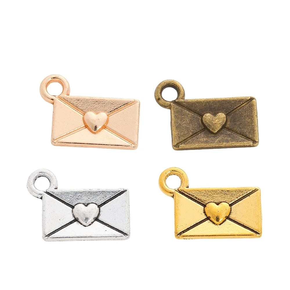 

30PCS 9 * 12MM Zinc Alloy Jewelry Accessories Small Envelope Pendant