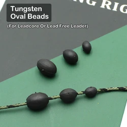 10szt Carp Fishing Tungsten Oval Chod Beads Carp Bait Holder For Carp Fishing Hair Rig Tackle Akcesoria Sprzęt Narzędzia