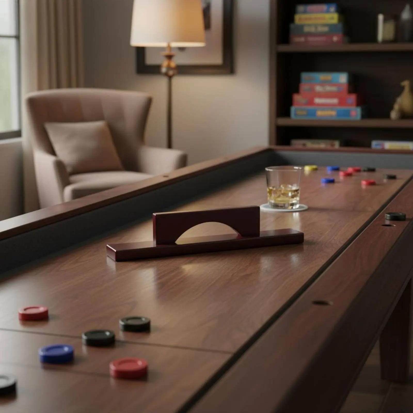 Wooden Shuffleboard Brush Solid Wood Shuffleboard Table Brush Recreation Gear Safe on Surfaces Sports Accessory Eco-Friendly