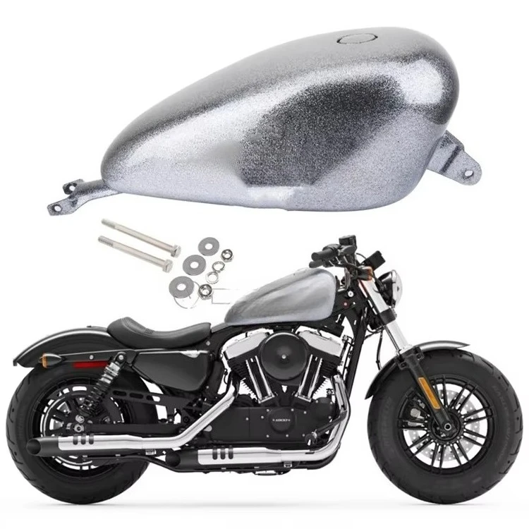Custom Logo Motorcycle Engine Fuel Oil Large GasFuel Tank for  Sportster 883 1200 72 X48